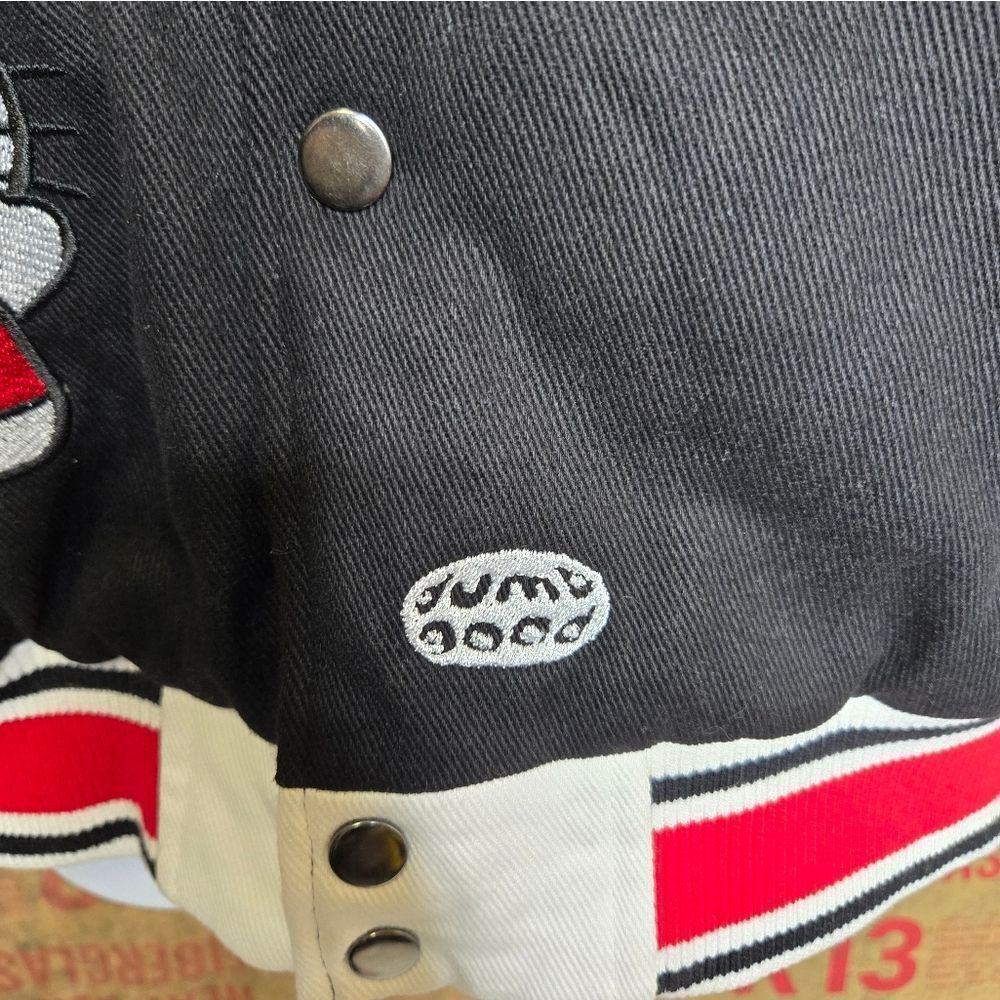 HELLO KITTY x Dumbgood varsity black and white unisex jacket L - Picture 8 of 17